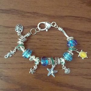 Blue and Green Sea Life Bracelet